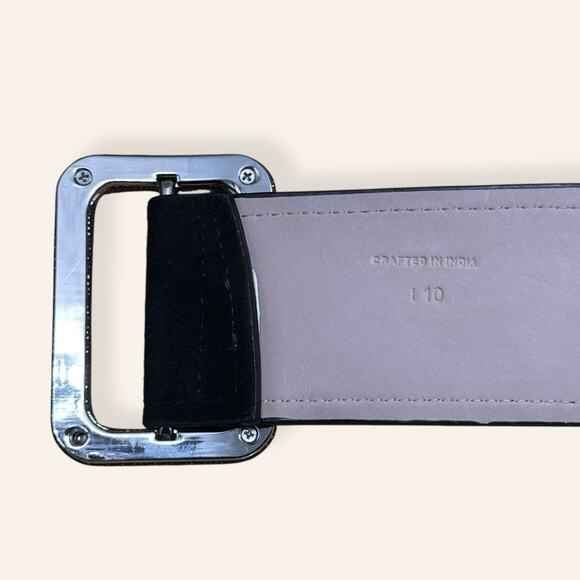 Cole Haan Black Suede Belt | Medium | B31381 - Picture 5 of 7